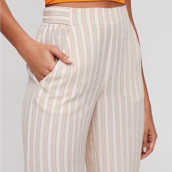 Wilfred Faun Pant Almond/Birch Striped Small - Picture 2 of 7